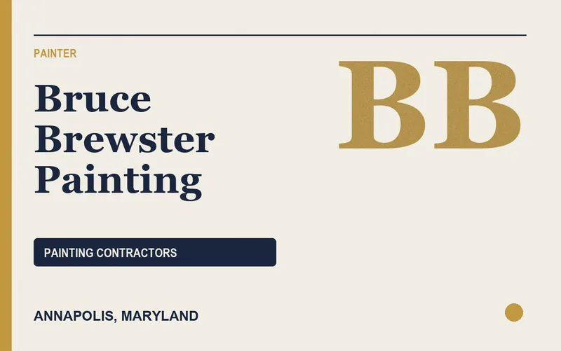 Bruce Brewster Painting in Annapolis, Maryland