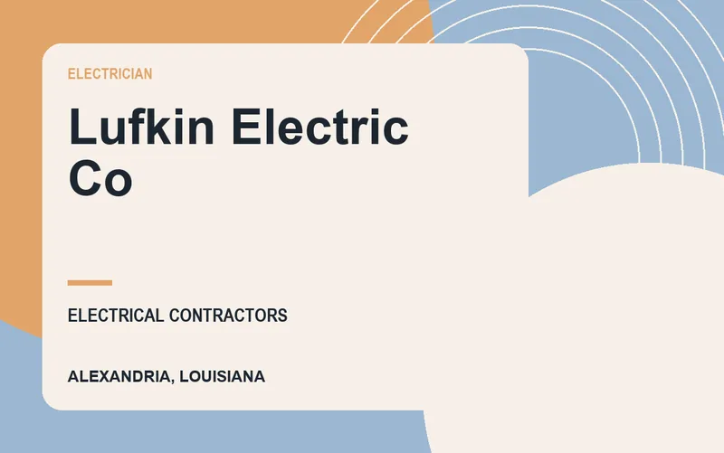 Lufkin Electric Co in Alexandria, Louisiana