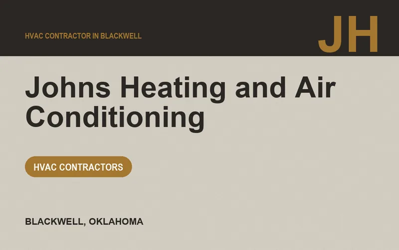 Johns Heating and Air Conditioning in Blackwell, Oklahoma