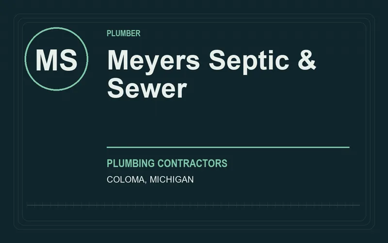 Meyers Septic & Sewer in Coloma, Michigan