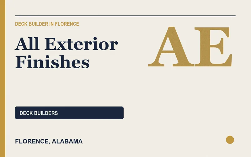 ALL EXTERIOR FINISHES in Florence, Alabama