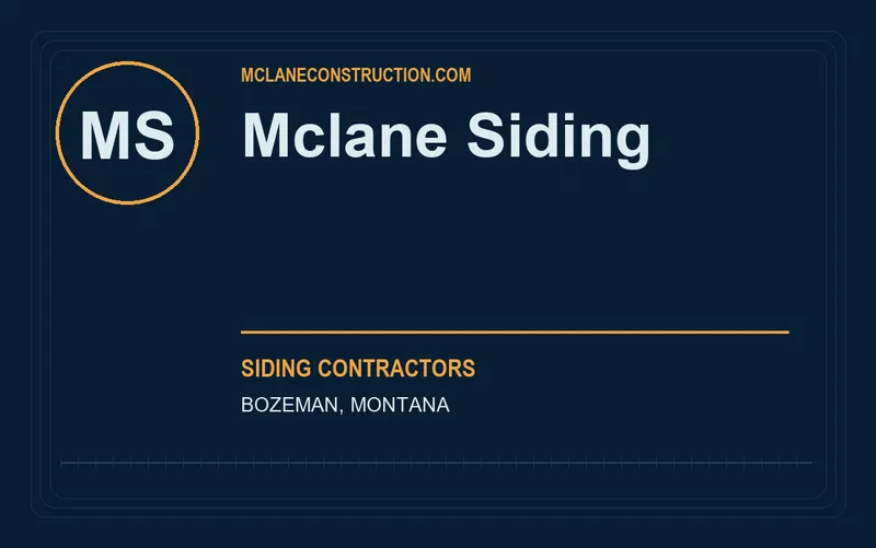 Mclane Siding in Bozeman, Montana