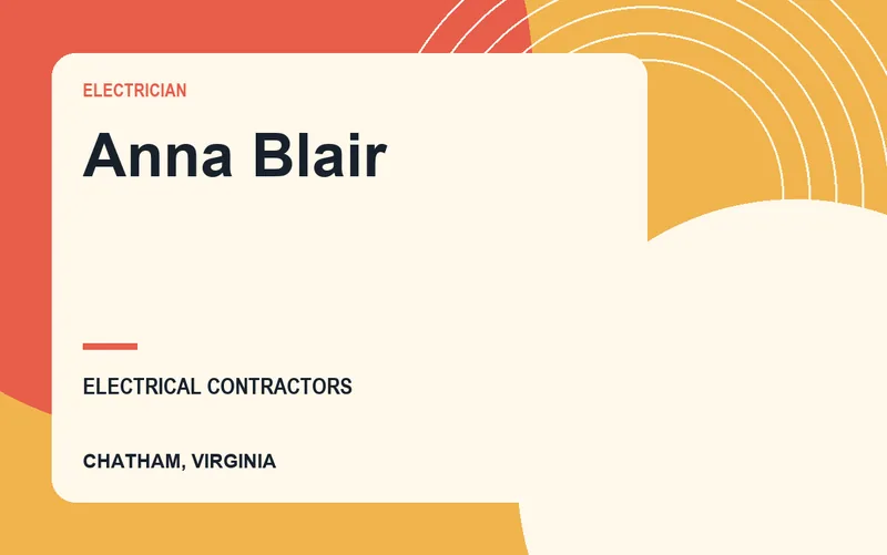 Anna Blair in Chatham, Virginia