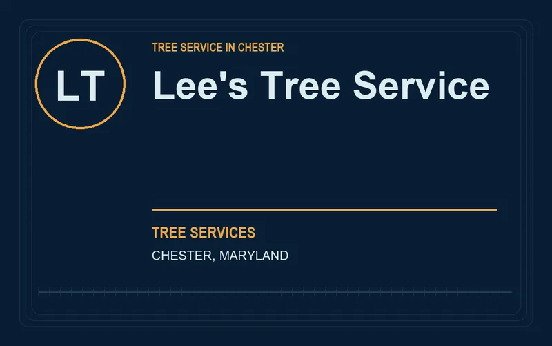 Lee's Tree Service in Chester, Maryland