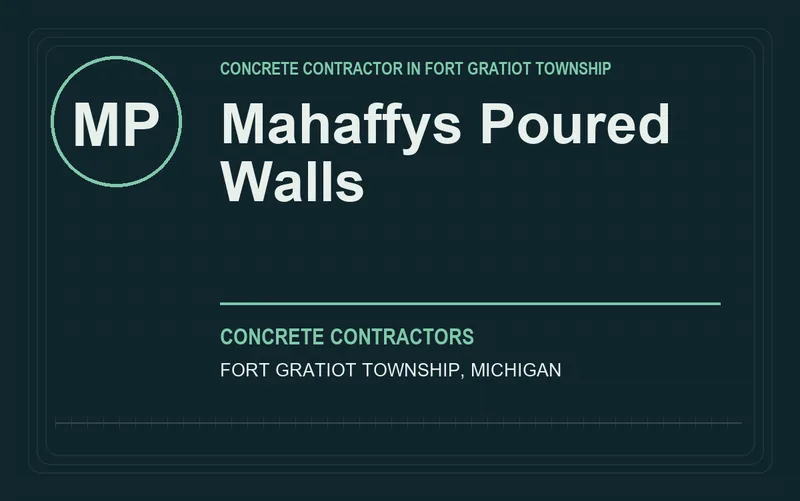 Mahaffys Poured Walls in Fort Gratiot Township, Michigan