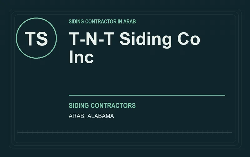 T-N-T Siding Co Inc in Arab, Alabama