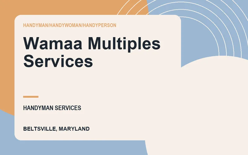 WAMAA MULTIPLES SERVICES in Beltsville, Maryland