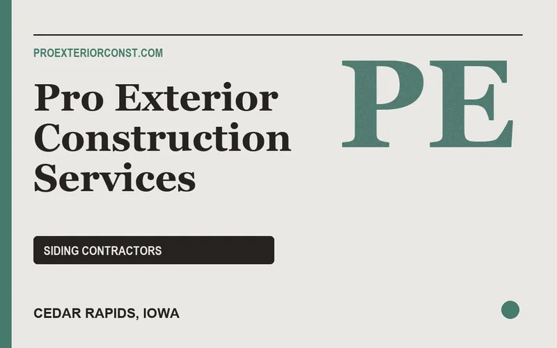 Pro Exterior Construction Services in Cedar Rapids, Iowa
