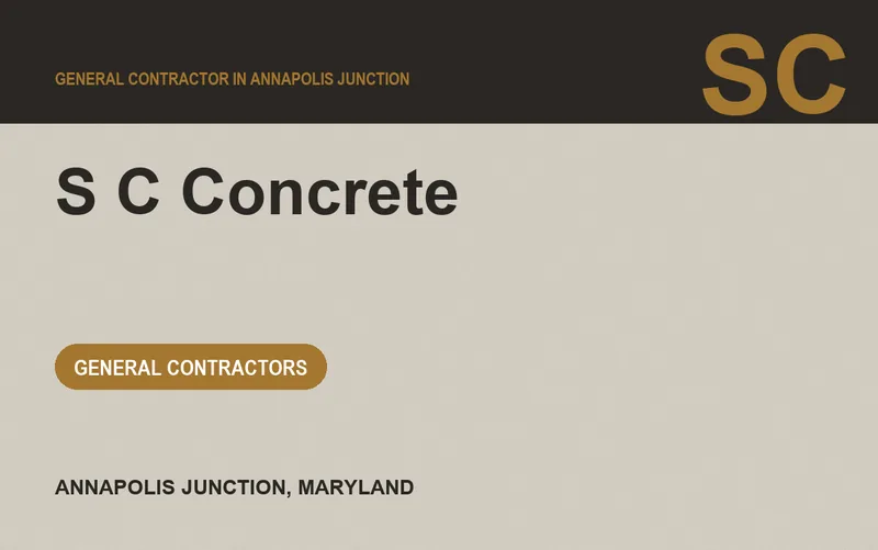 S C Concrete in Annapolis Junction, Maryland