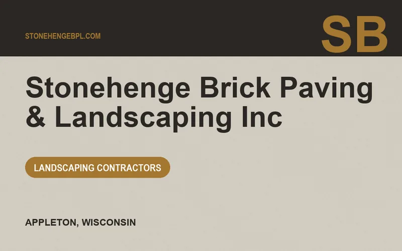 Stonehenge Brick Paving & Landscaping Inc in Appleton, Wisconsin