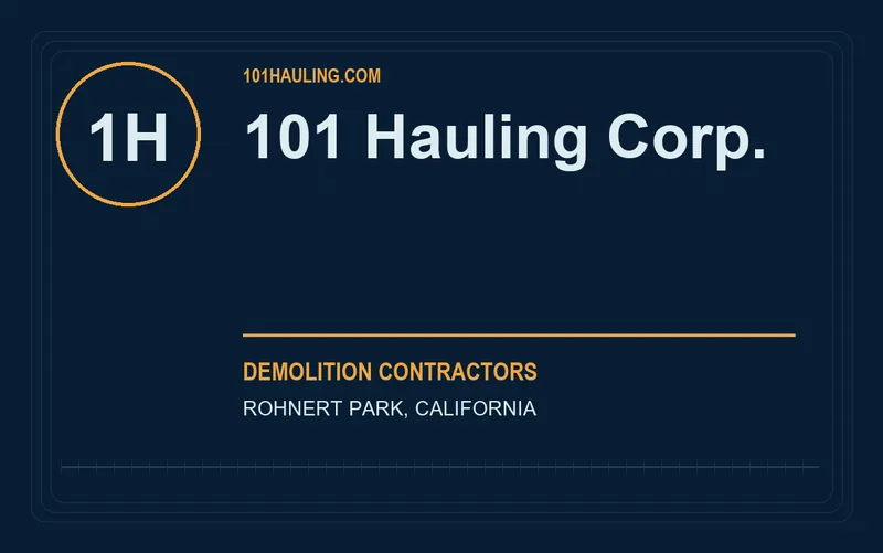 101 Hauling Corp. in Rohnert Park, California