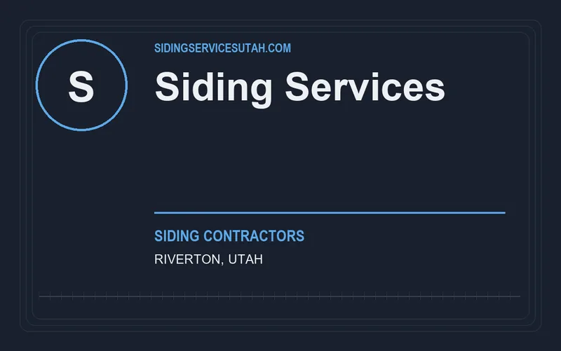 Siding Services in Riverton, Utah