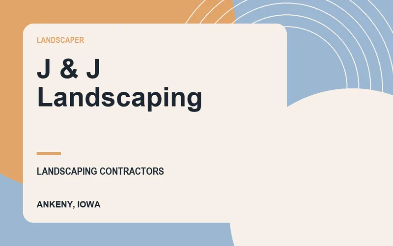 J & J Landscaping in Ankeny, Iowa