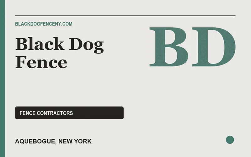 Black Dog Fence in Aquebogue, New York