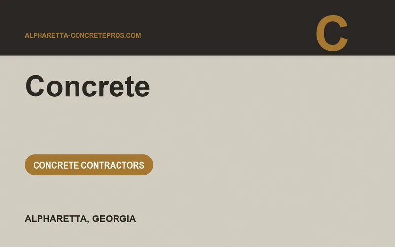 Concrete in Alpharetta, Georgia