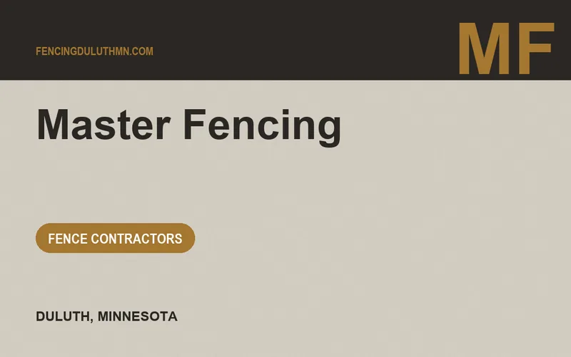 Master Fencing in Duluth, Minnesota