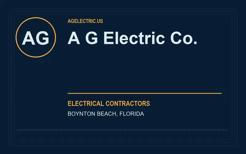 A G Electric Co. in Boynton Beach, Florida