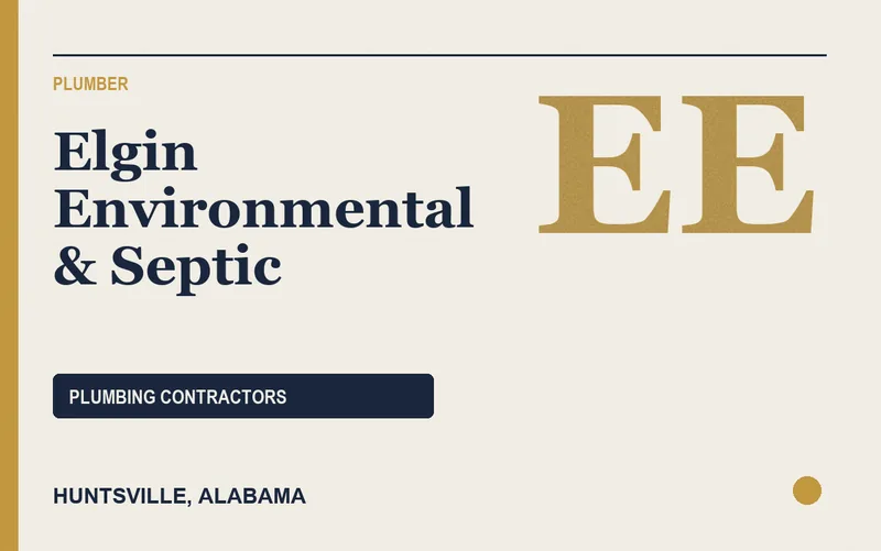 Elgin Environmental & Septic in Huntsville, Alabama