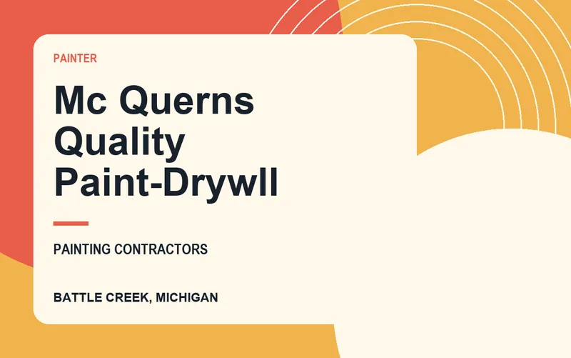 Mc Querns Quality Paint-Drywll in Battle Creek, Michigan