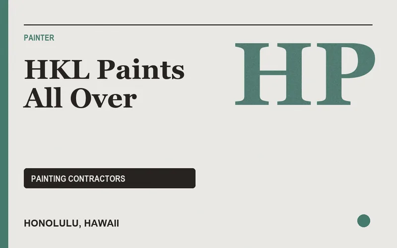 HKL Paints All Over in Honolulu, Hawaii