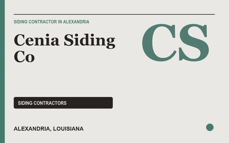 Cenia Siding Co in Alexandria, Louisiana