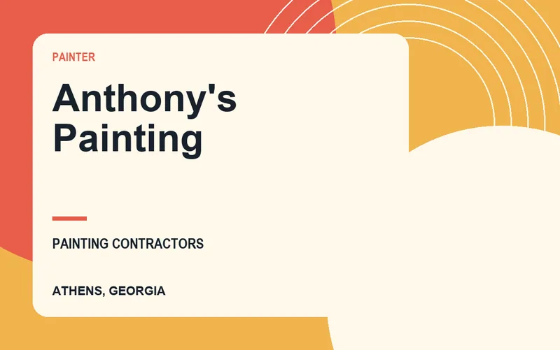 Anthony's Painting in Athens, Georgia