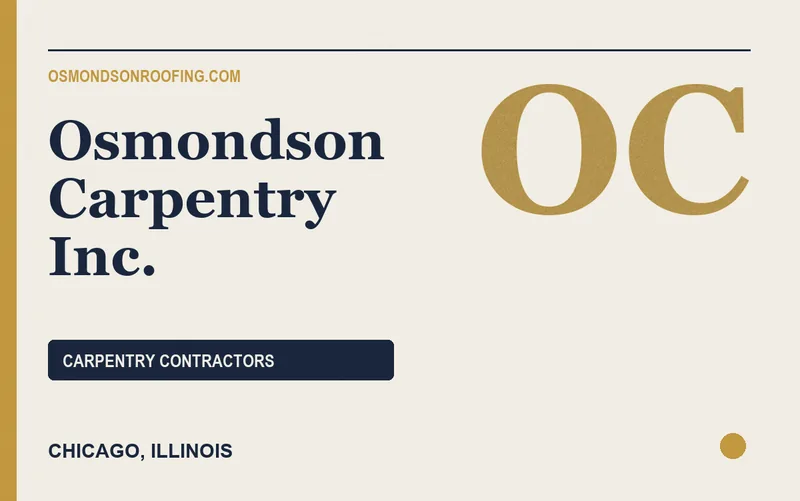 Osmondson Carpentry Inc. in Chicago, Illinois