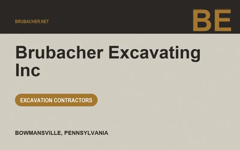 Brubacher Excavating Inc in Bowmansville, Pennsylvania