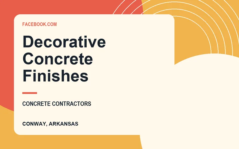 Decorative Concrete Finishes in Conway, Arkansas