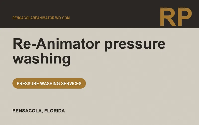 Re-Animator pressure washing in Pensacola, Florida