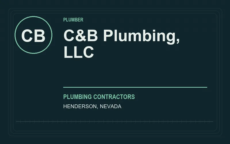 C&B Plumbing, LLC in Henderson, Nevada