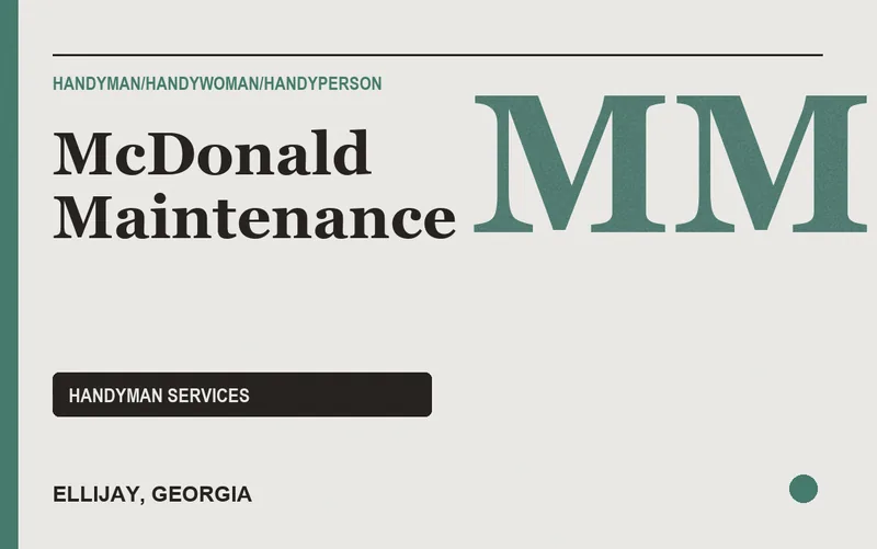 McDonald Maintenance in Ellijay, Georgia