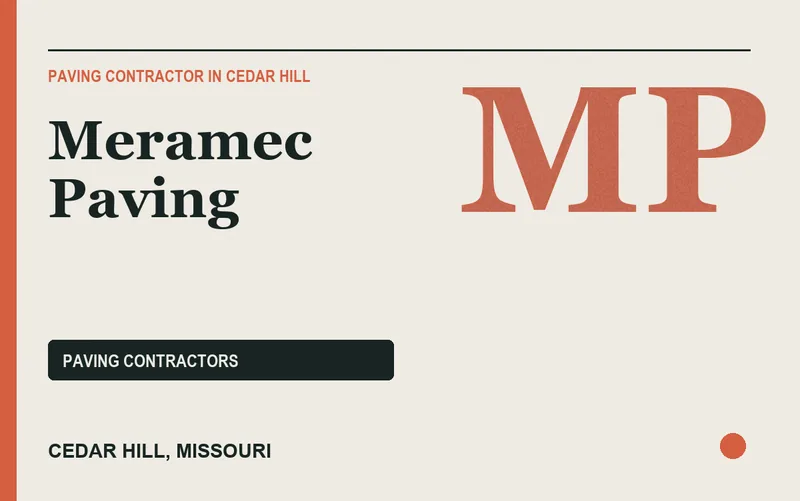 Meramec Paving in Cedar Hill, Missouri