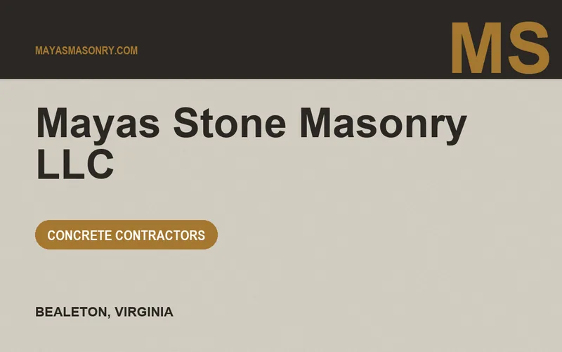 Mayas Stone Masonry LLC in Bealeton, Virginia