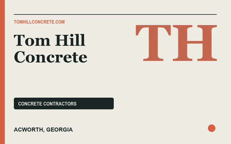 Tom Hill Concrete in Acworth, Georgia