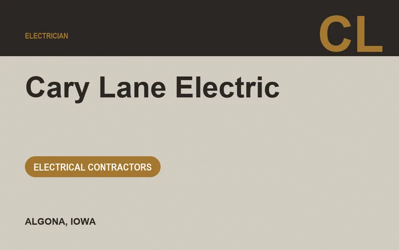 Cary Lane Electric in Algona, Iowa