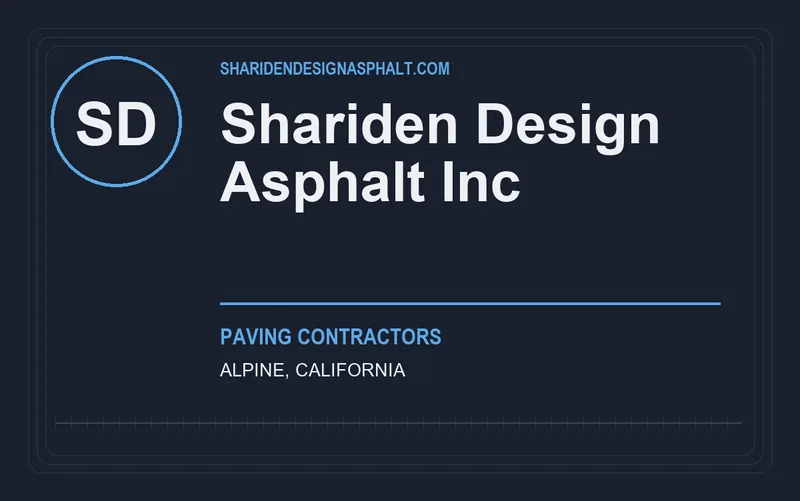 Shariden Design Asphalt Inc in Alpine, California