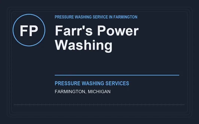 Farr's Power Washing in Farmington, Michigan