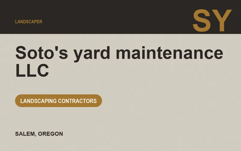 Soto's yard maintenance llc in Salem, Oregon