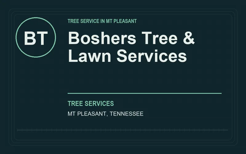 Boshers Tree & Lawn Services in Mt Pleasant, Tennessee