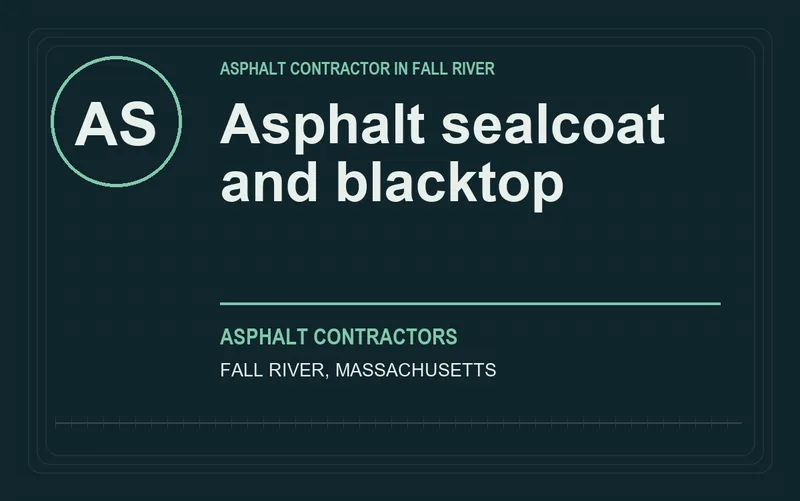 Asphalt sealcoat and blacktop in Fall River, Massachusetts