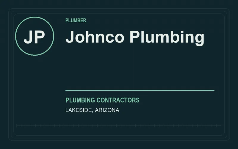 Johnco Plumbing in Lakeside, Arizona