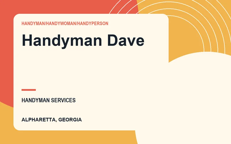 HANDYMAN DAVE in Alpharetta, Georgia