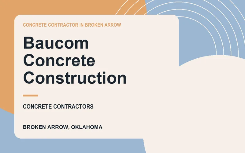 Baucom Concrete Construction in Broken Arrow, Oklahoma