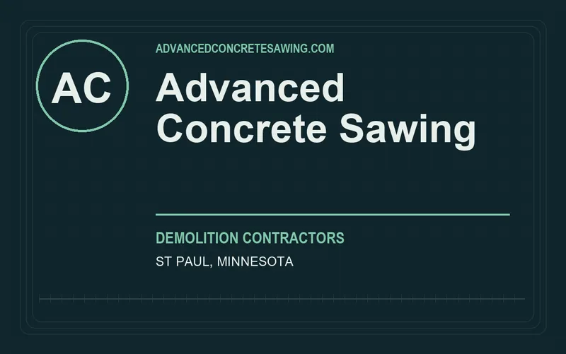 Advanced Concrete Sawing in St Paul, Minnesota