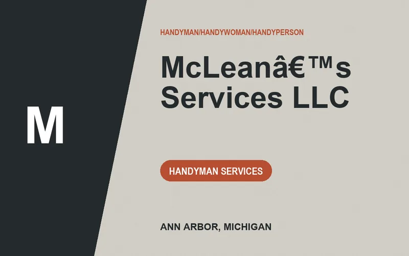 McLeanâ€™s Services LLC in Ann Arbor, Michigan