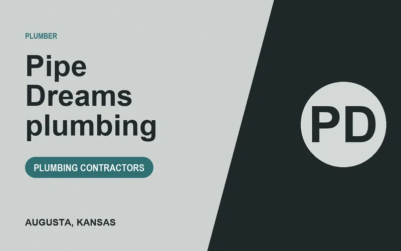 Pipe Dreams plumbing in Augusta, Kansas