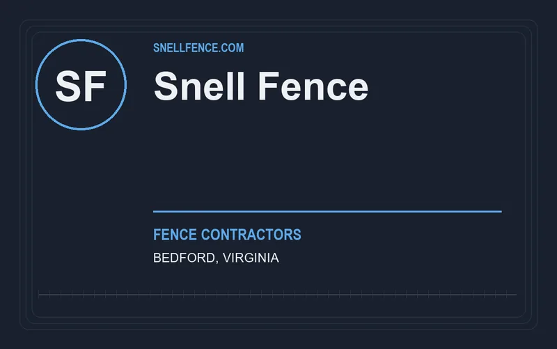 Snell Fence in Bedford, Virginia