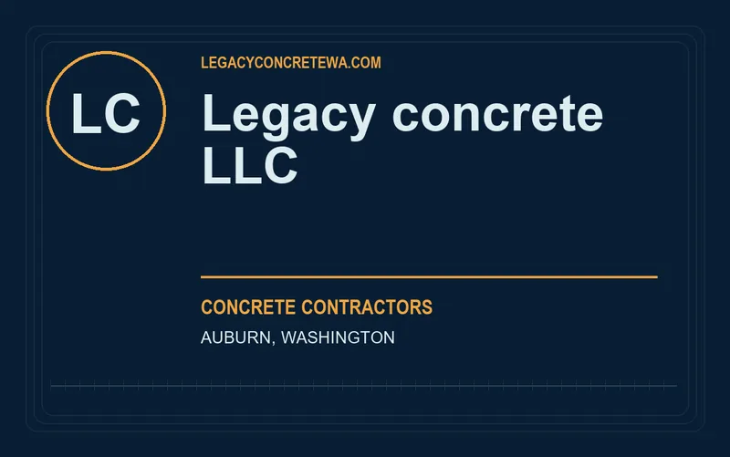 Legacy concrete llc in Auburn, Washington