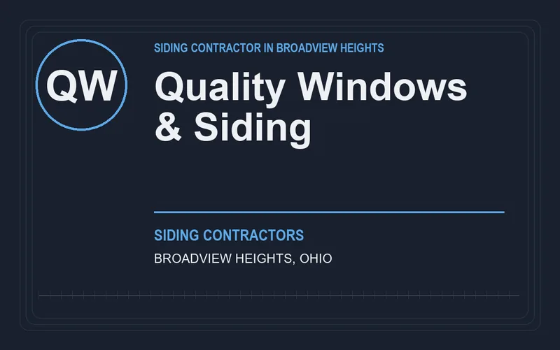 Quality Windows & Siding in Broadview Heights, Ohio